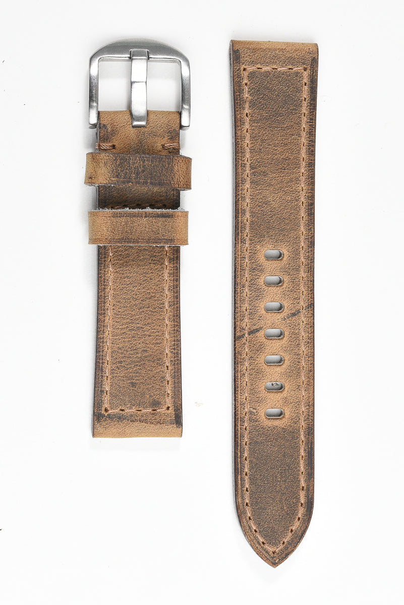 Ventura Classic Watch Strap – Dusty Brown 22mm 130/80