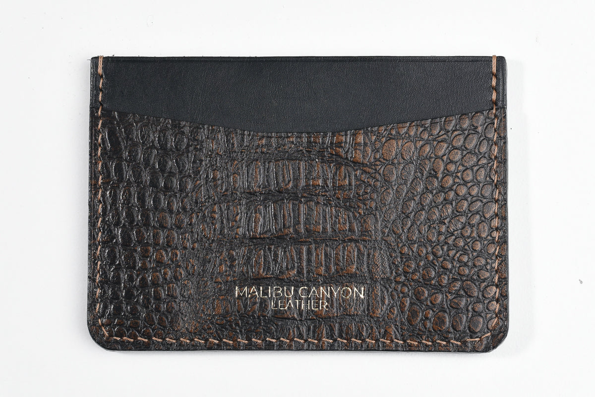 Dark Brown Hornback Signature Cardholder