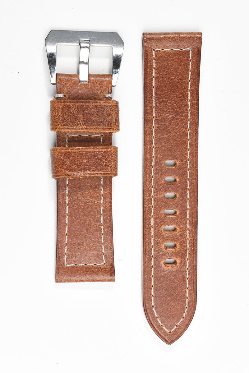 Ventura Classic Watch Strap – Brown Wax Custom Order