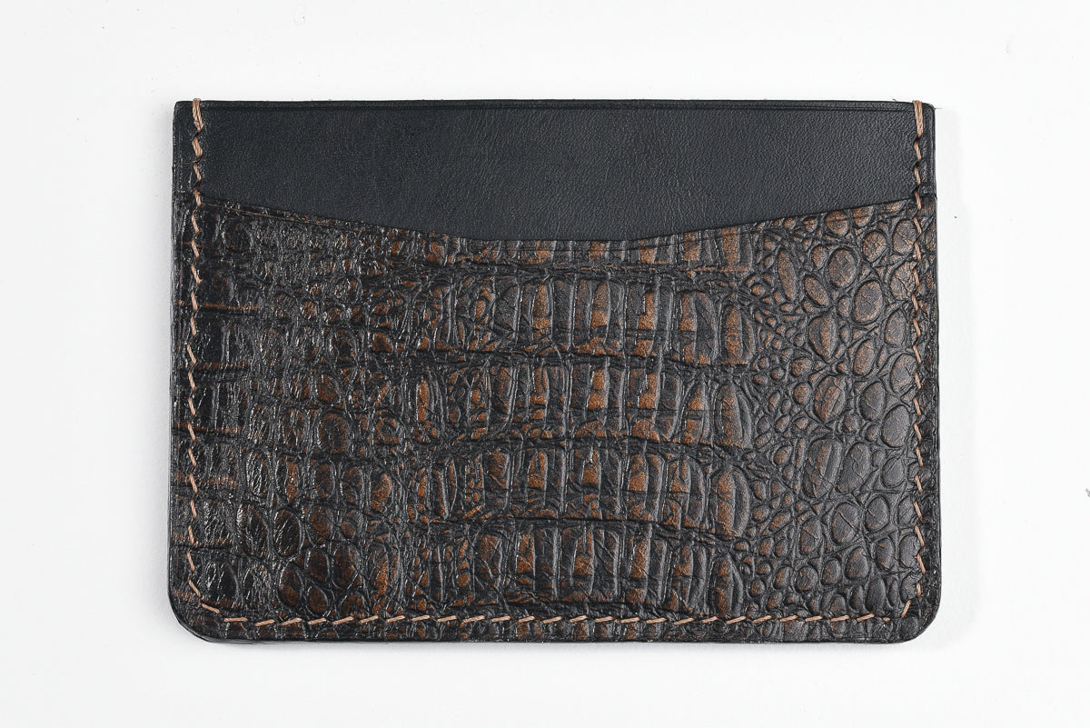 Dark Brown Hornback Signature Cardholder