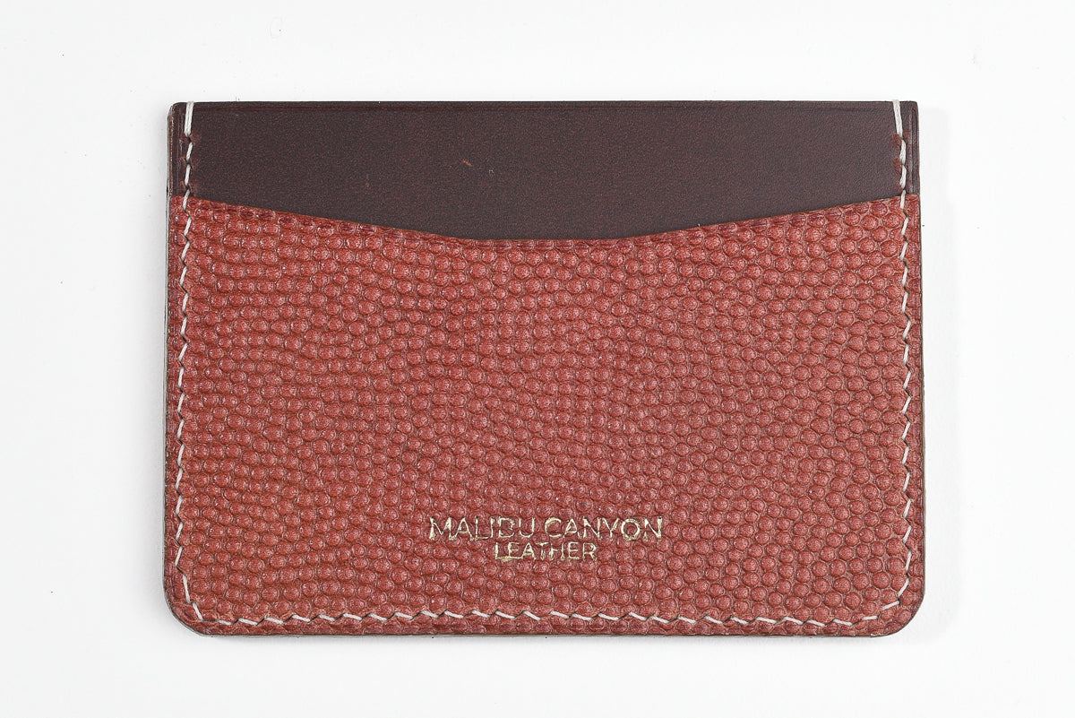 Light Horween Football Signature Cardholder