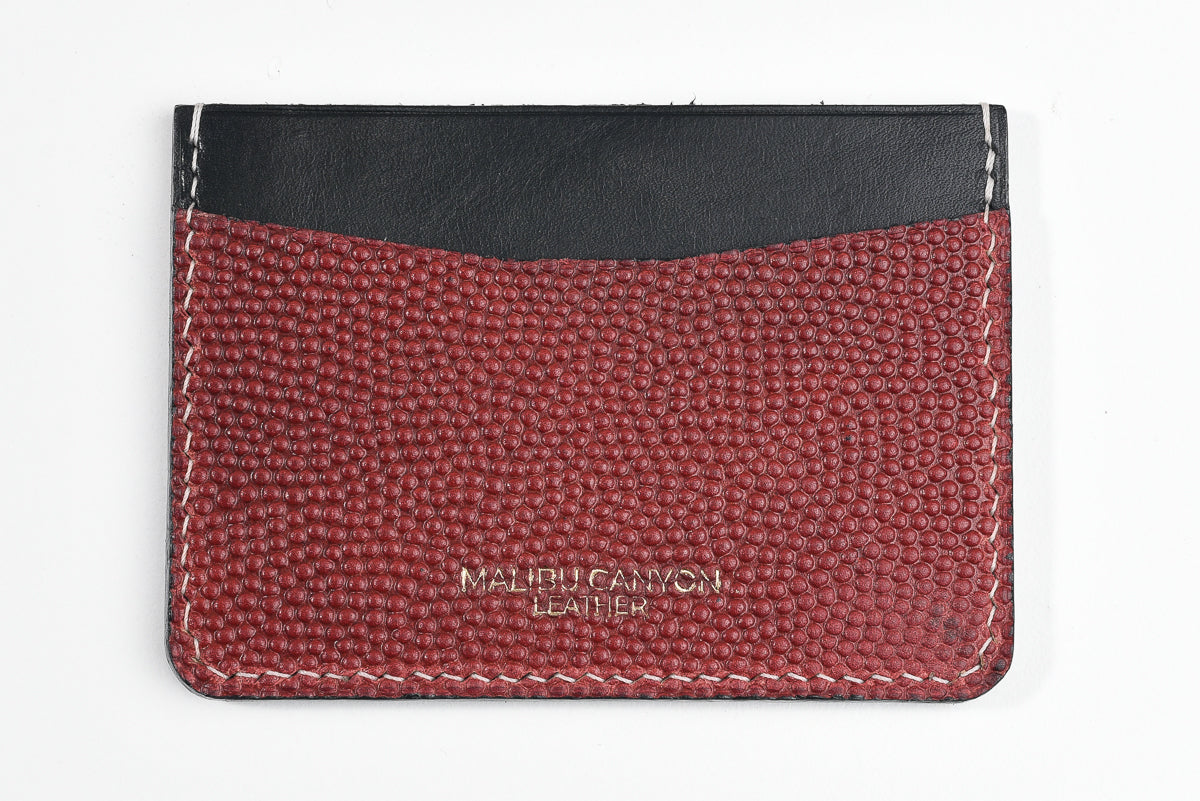 Dark Horween Football Signature Cardholder