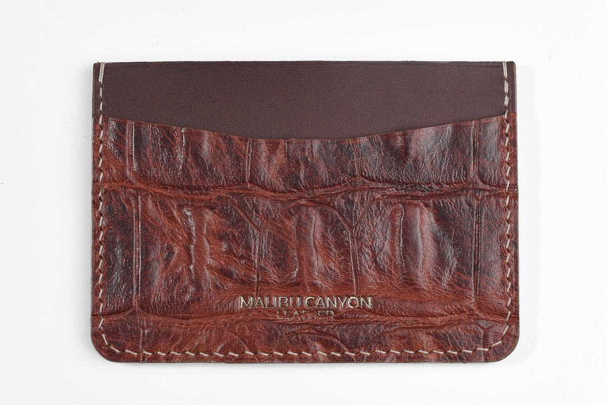 Hornback Leather Signature Cardholder
