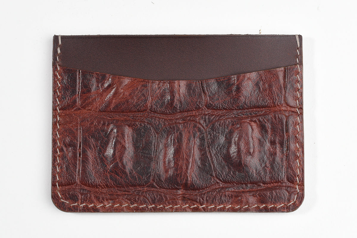 Hornback Leather Signature Cardholder