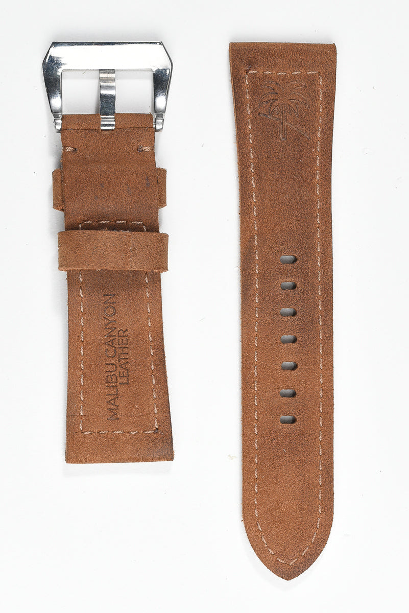 Ventura Classic Watch Strap – Brown Nubuck 26mm 130/80