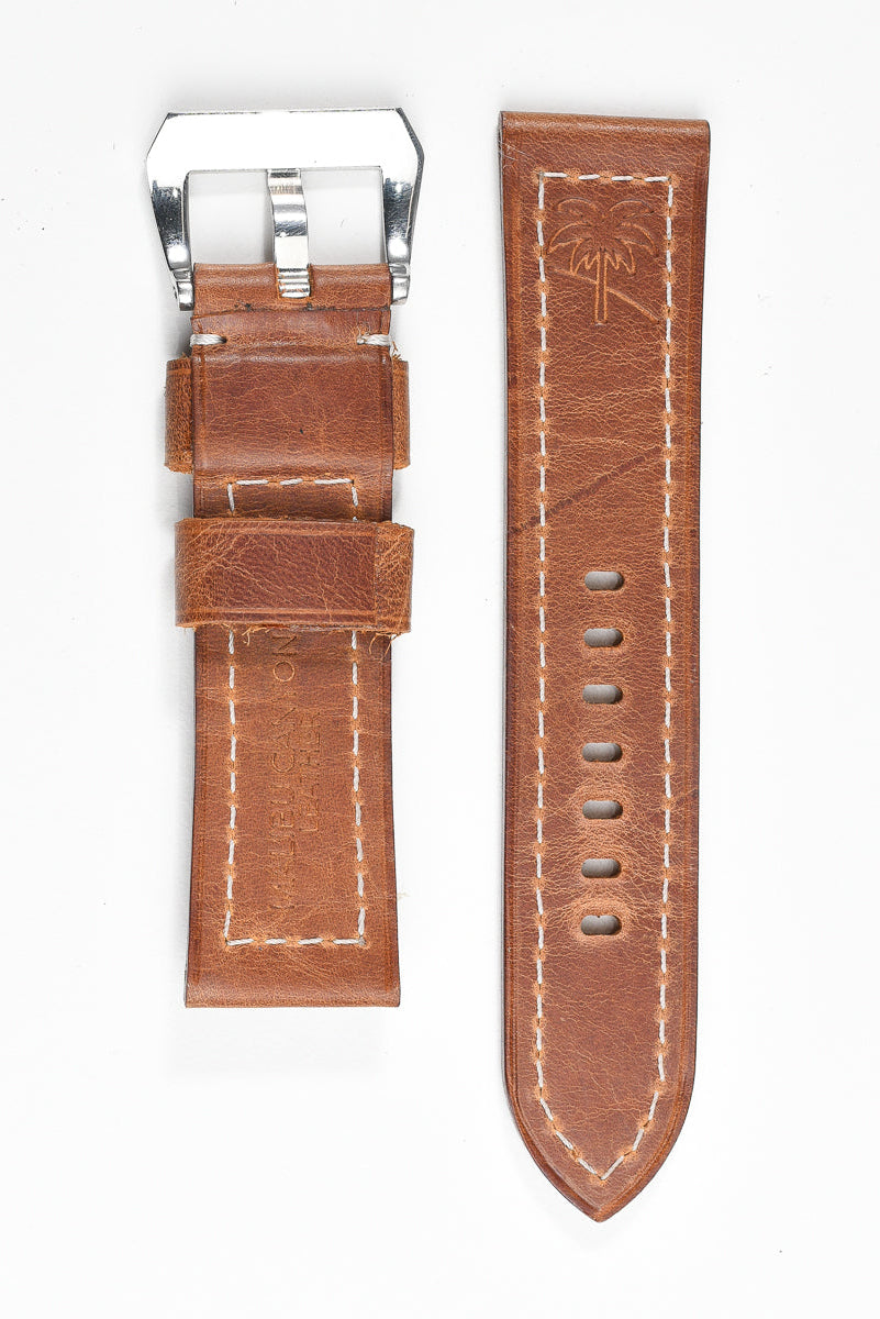 Ventura Classic Watch Strap – Brown Wax Custom Order