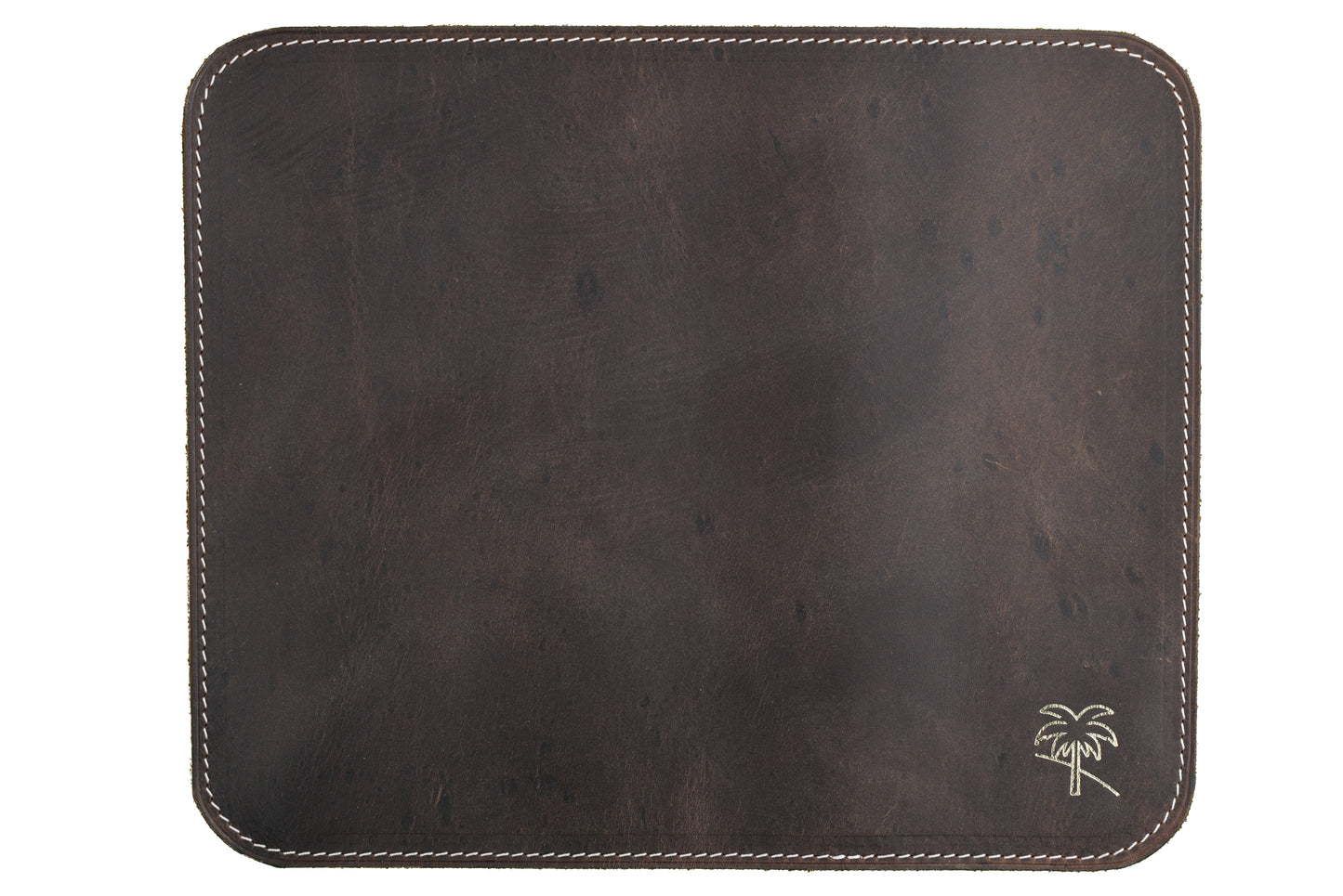 Travel Mouse Pad - Brown Leather