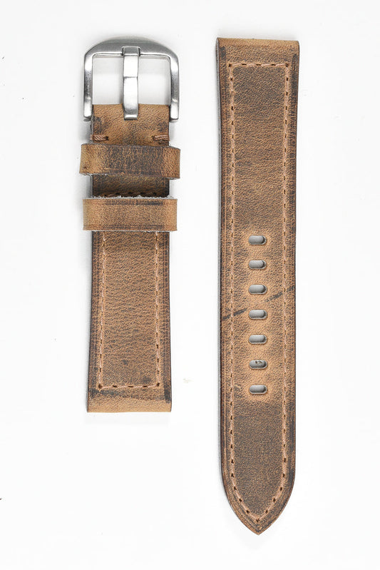 Ventura Classic Watch Strap – Dusty Brown 22mm 130/80