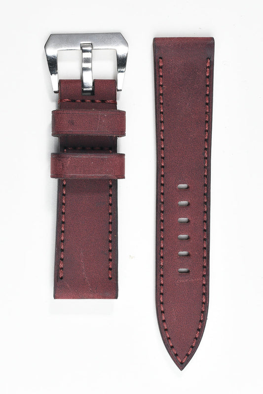Palisade Signature Strap – Maroon 24mm 125/80