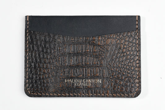 Dark Brown Hornback Signature Cardholder
