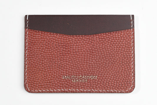 Light Horween Football Signature Cardholder