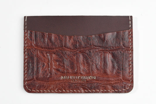 Hornback Leather Signature Cardholder