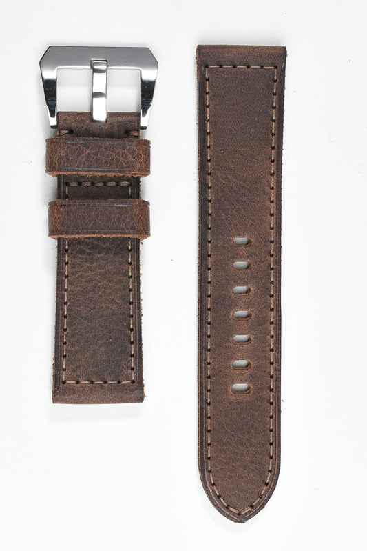 Mulholland Signature Strap – Rugged Bison 24mm 130/75
