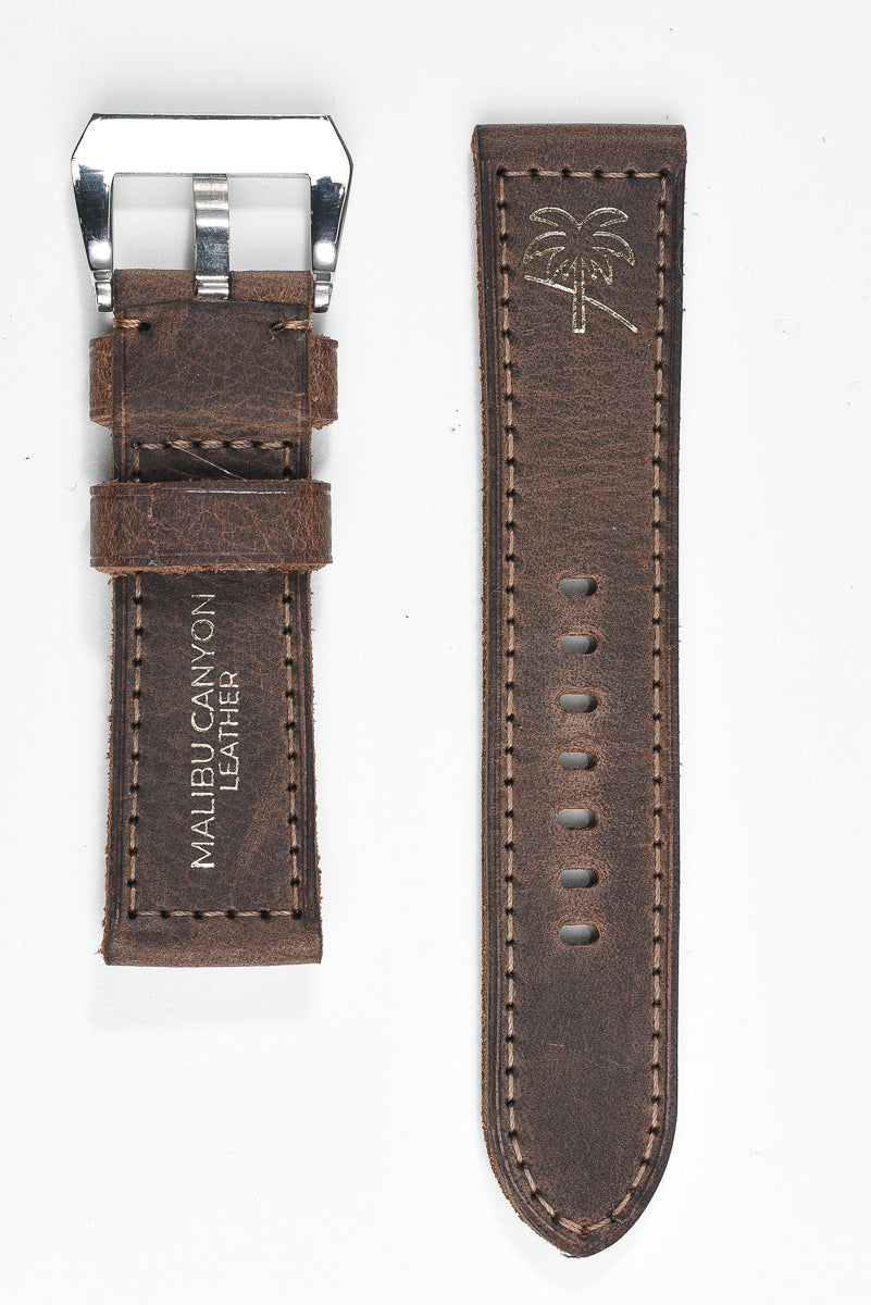 Mulholland Signature Strap – Rugged Bison 24mm 130/75