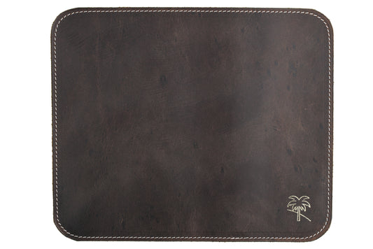 Travel Mouse Pad - Brown Leather